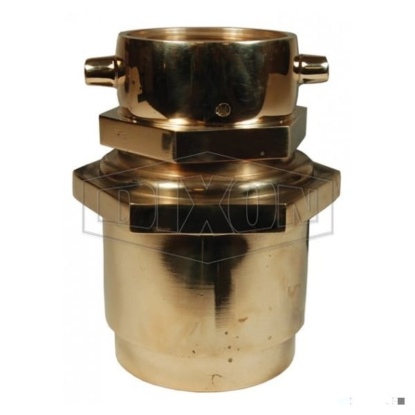 The Right Connection 25-288 Spring Check Pin Lug Snoot, 3 in Nominal, FNST x FNPT End Style, Cast Br